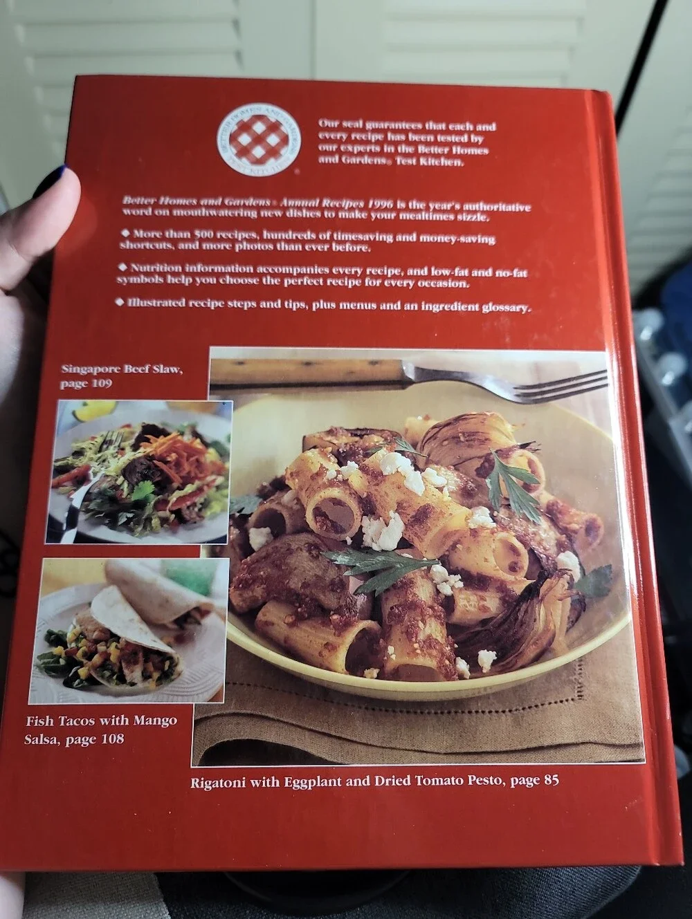 Better Homes and Gardens Annual Recipes 1996